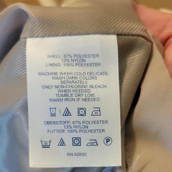 Womens Lands' End Tan Rain Jacket - Picture 4 of 4